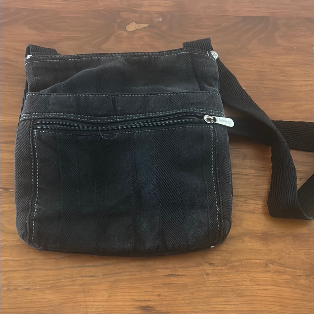 Thirty-One Black Crossbody Bag with Adjustable Strap